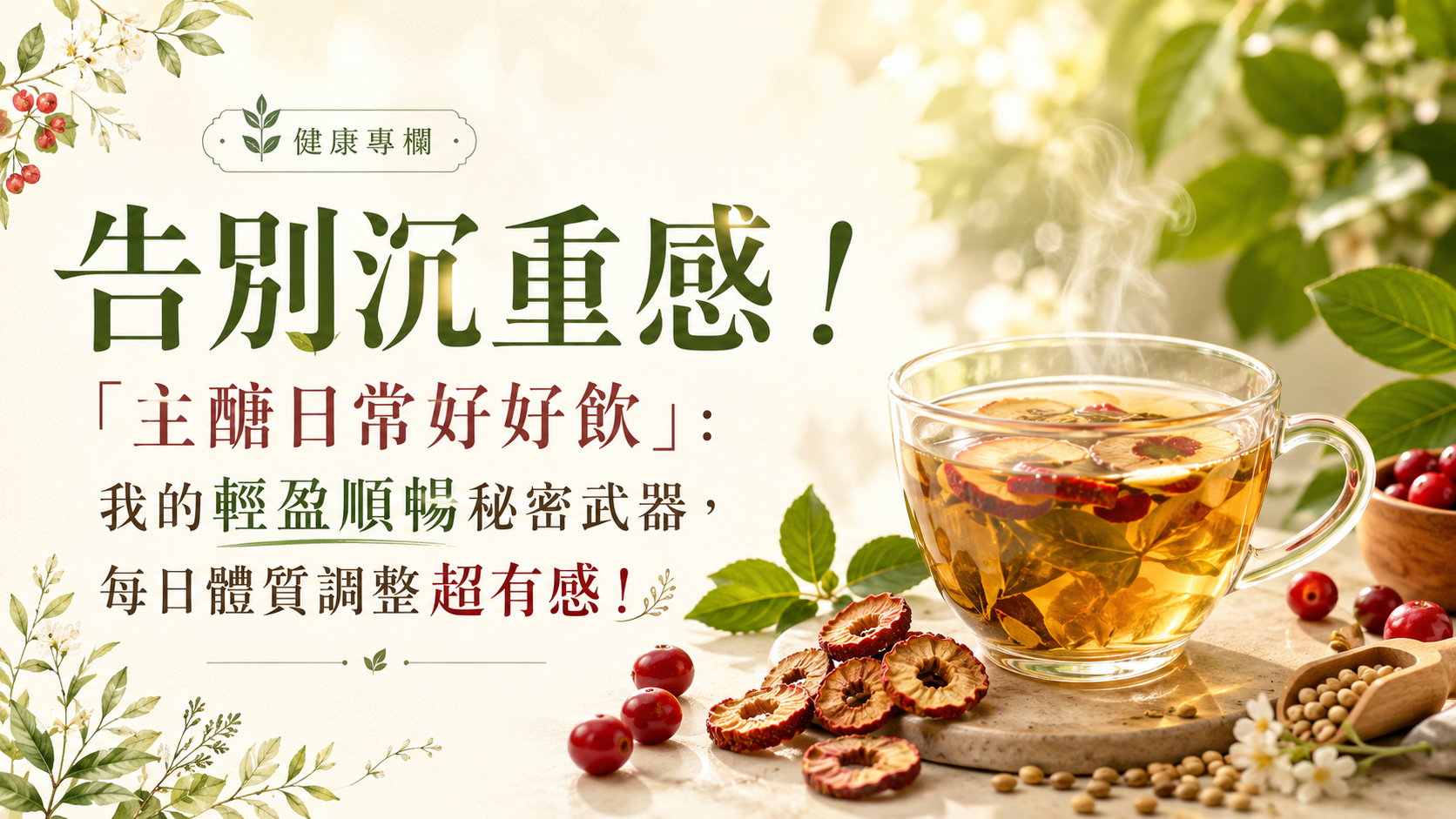 告別沉重感！「主醣日常好好飲」：我的輕盈順暢秘密武器，每日體質調整超有感！
